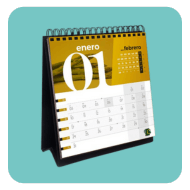 Calendario materiales de oficina