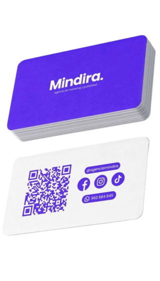 Materiales de oficina tarjeta de visita