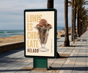 cartel publicidad calle