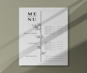 menu restaurante
