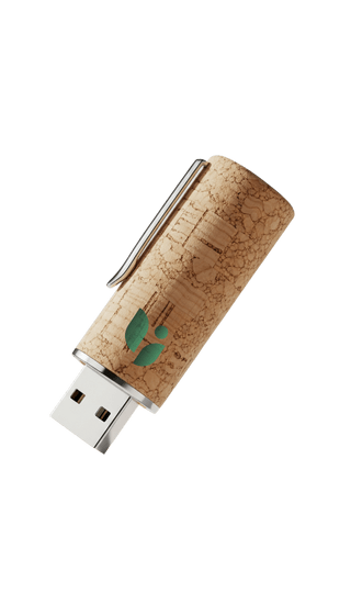 Pendrive corcho personalizado