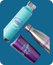Tres botellas personalizadas