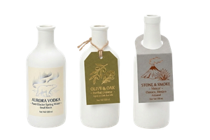 Etiquetas para varios tipos de botellas