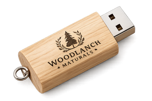 USB personalizado en madera